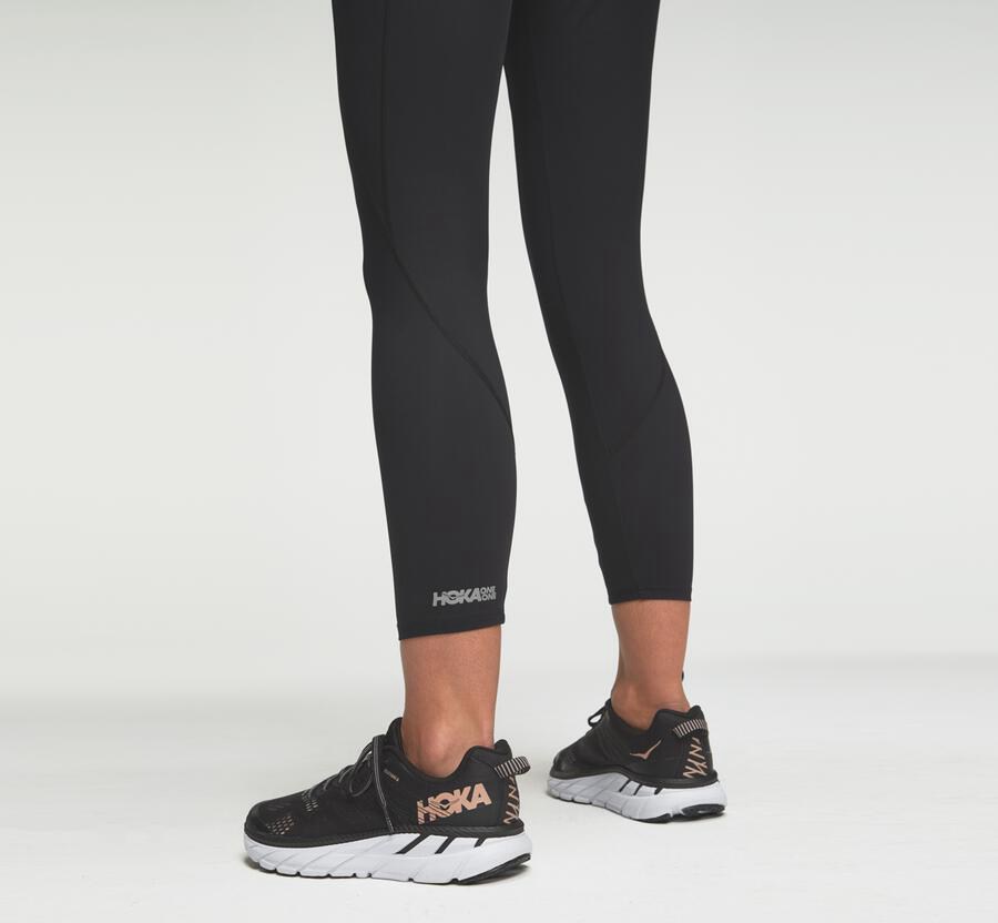 Hoka One One Nohavice Damske Čierne - Performance Crop Tight - 50921-IWVK